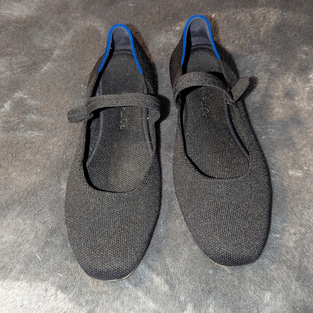 RARE & RETIRED Rothy's The Mary Jane Flats - Black - 7.5 - EUC